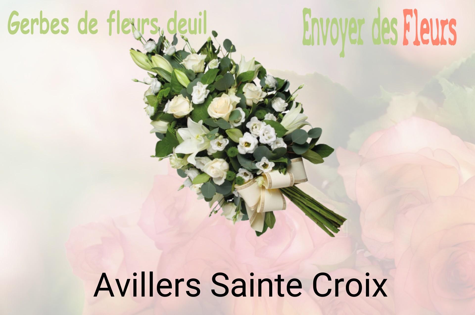 Gerbe de fleurs de deuil livrée à Avillers-Sainte-Croix
